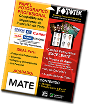Papel Fotográfico Fototek